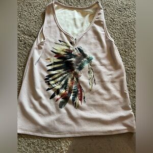 Pink Indian tank top